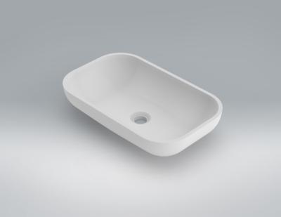 Lavabo solid surface Acrylic Sweet exento R85 47 X 32 X 12 cm ext.