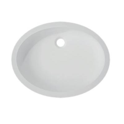 Lavabo solid surface acrílico modificado con polyester Corian 450 x 345 x 82 mm Moon White