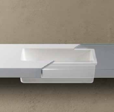 Lavabo solid surface Betacryl R5 45 X 30 X 10 cm Classic White