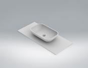 Lavabo solid surface Acrylic exento Sweet R85 52 X 32 X 12 cm ext.